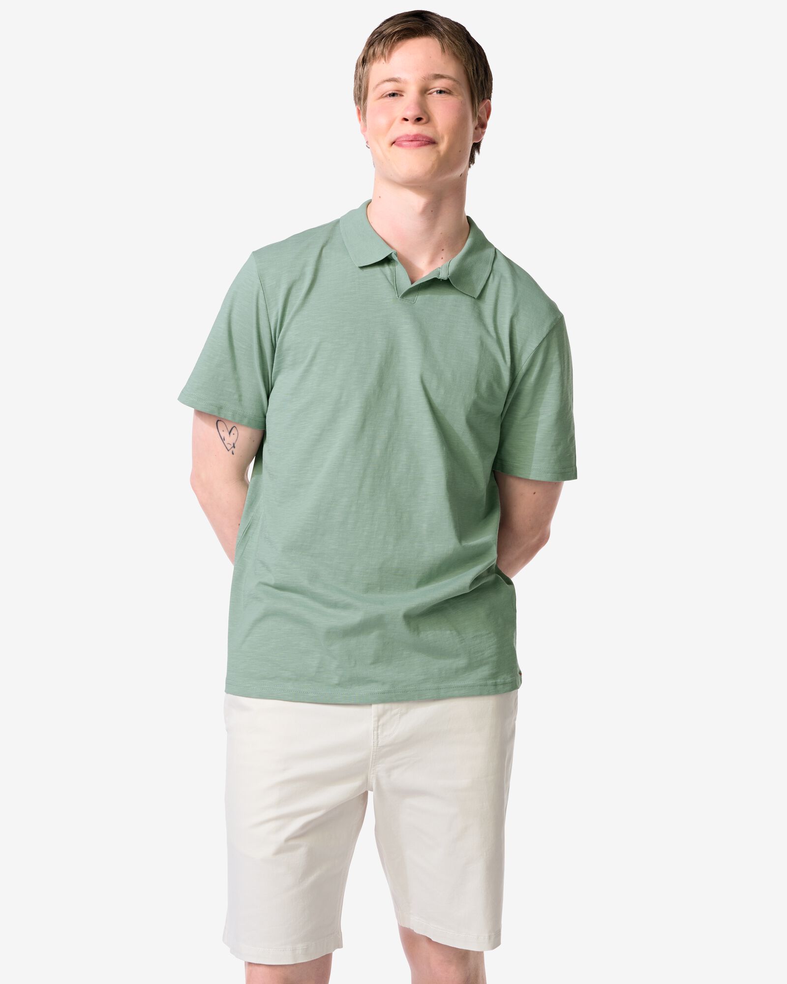 polo homme Jack texture irr&eacute;guli&egrave;re vert marin vert marin - 2179140SEAGREEN - HEMA