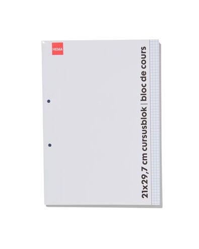bloc de cours - A4 - carreaux 5 mm - 14122374 - HEMA