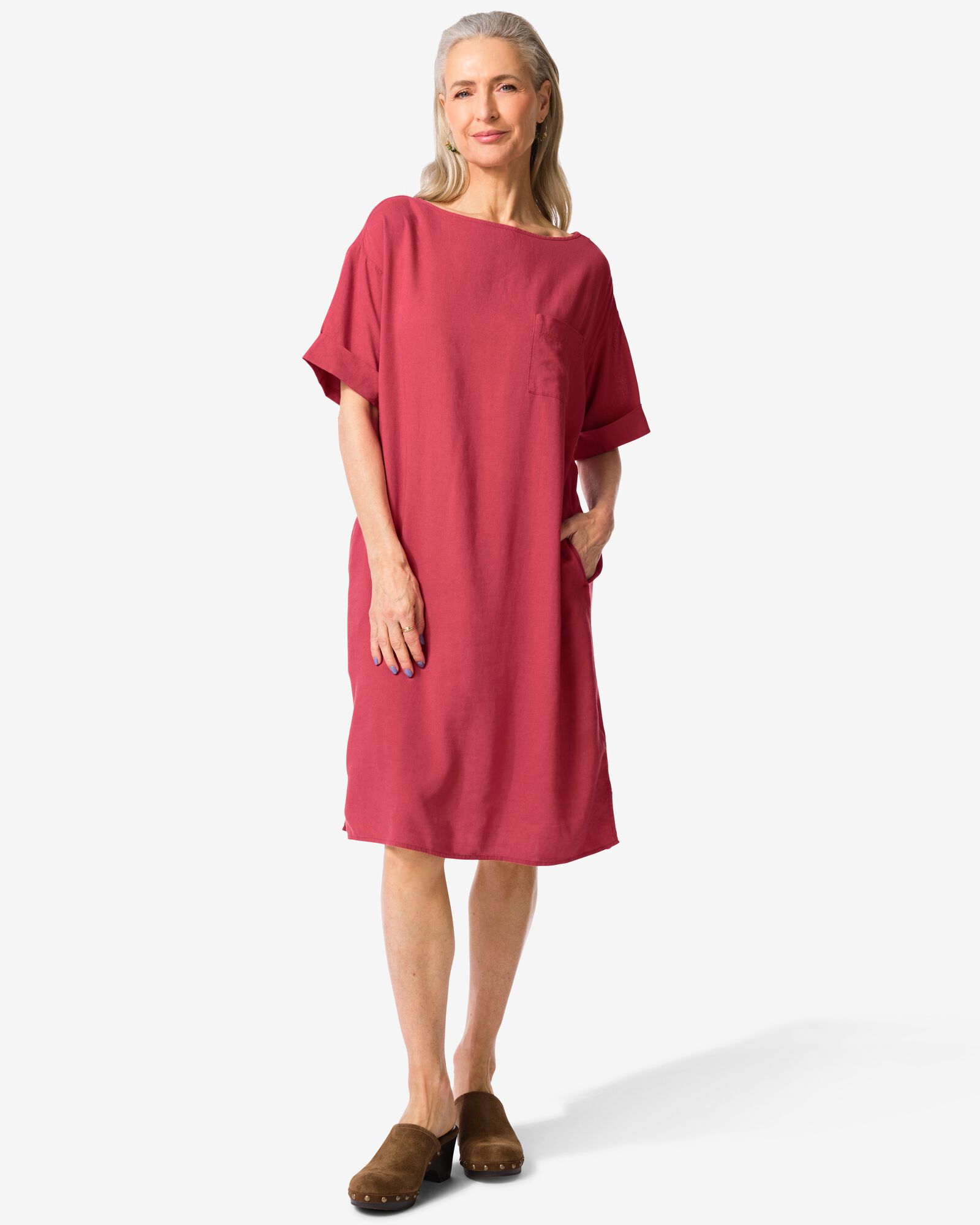 Damenkleid Tony Relaxed Fit rot rot - 36211560RED - HEMA
