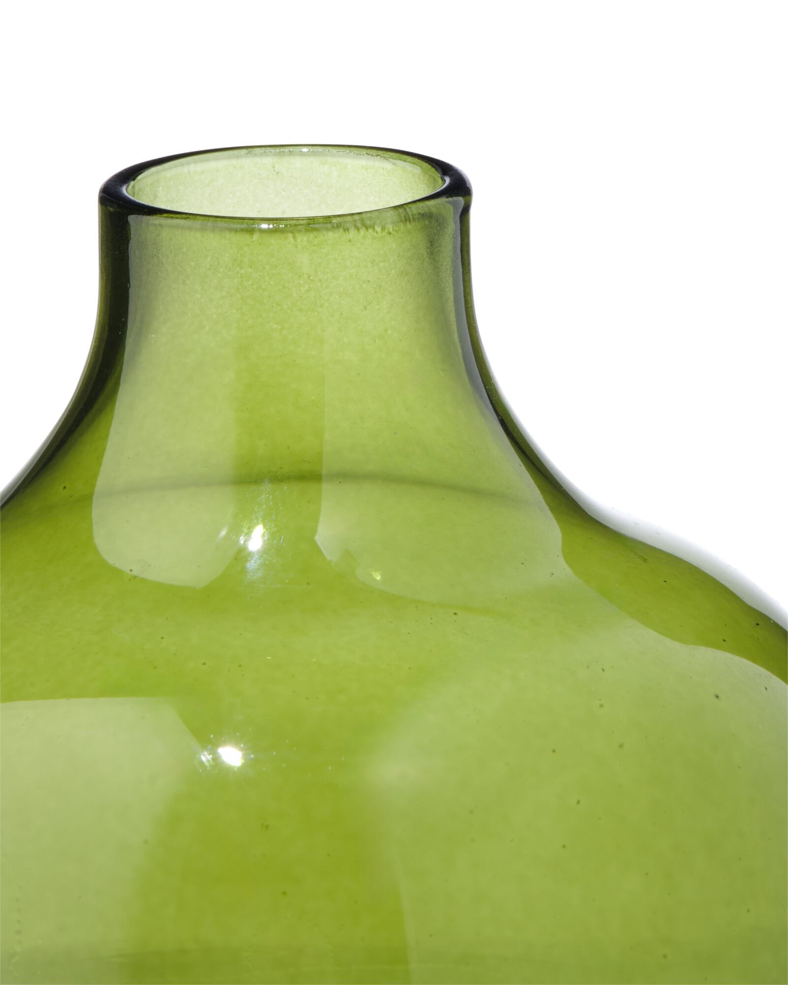 vase pour b&acirc;tonnets parfum&eacute;s ⌀2,4x10cm verre vert - 13325074 - HEMA