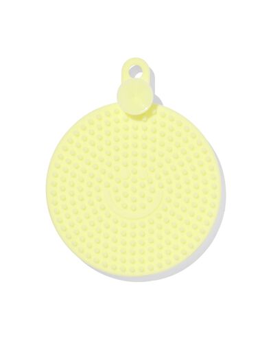 silicone schoonmaakspons &Oslash;10cm geel - 20540055 - HEMA