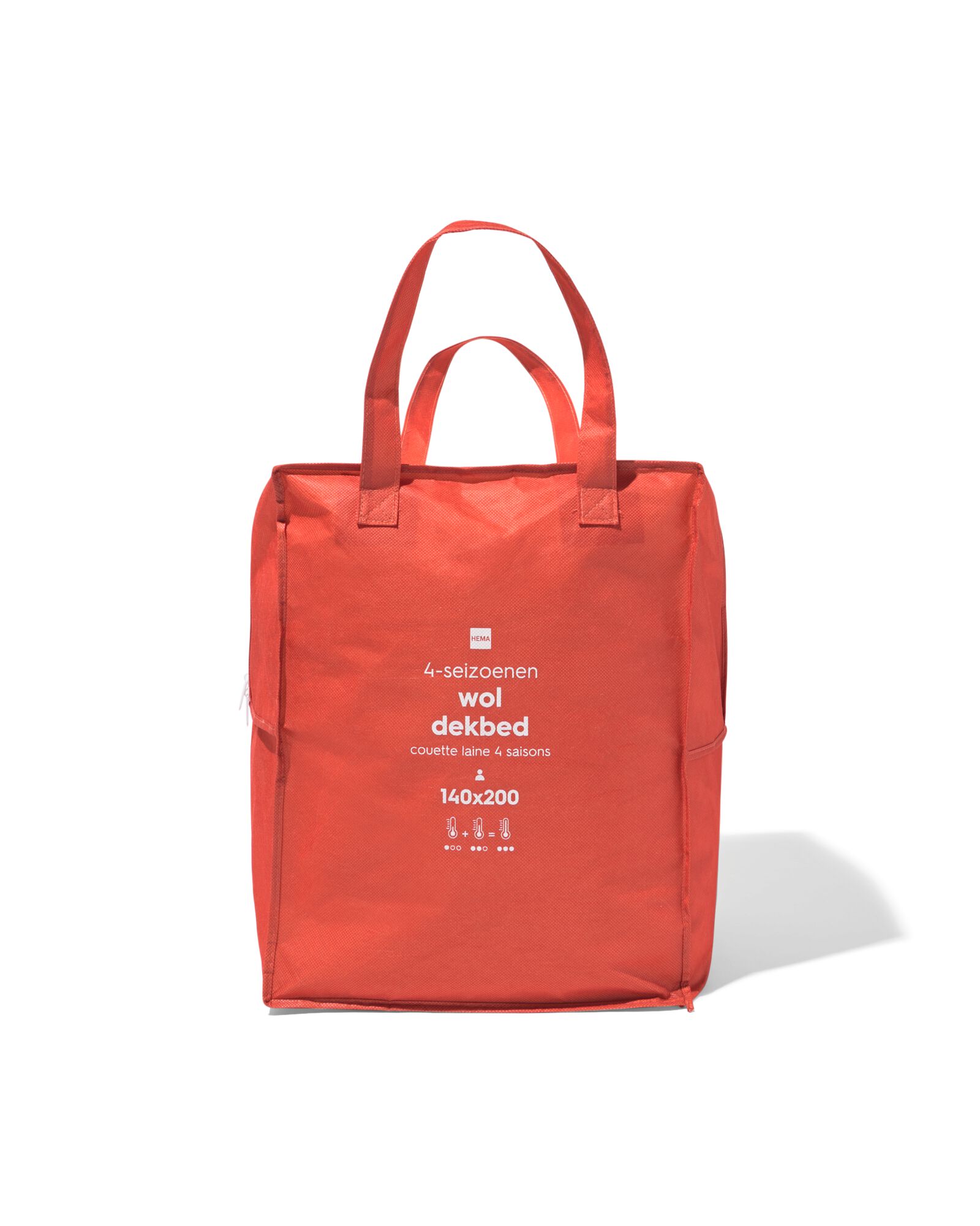 Steppbett 140 &times; 200 cm, Wolle, 4 Saisons  - 5590024 - HEMA