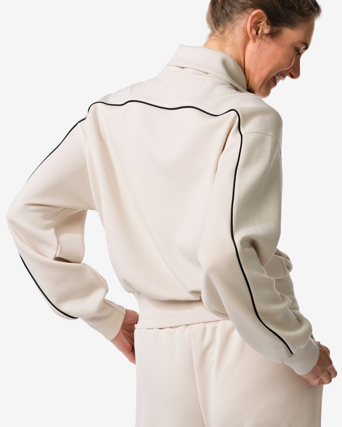 dames beige joggingpak - &nbsp;2022153 - HEMA