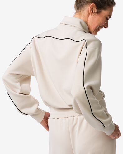 Damen-Loungejacke cremefarben cremefarben - 36002460CREAM - HEMA
