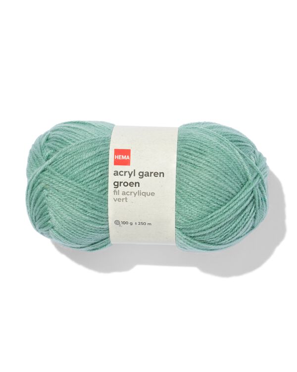 acryl garen groen 100gram 250meter - 60760005 - HEMA
