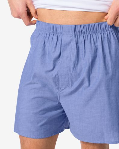 losse herenboxer chambray blauw blauw - 19190420BLUE - HEMA
