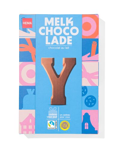 lettre en chocolat au lait Y 140g - 24401125 - HEMA