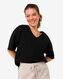 Damen-Shirt Kacey, Struktur schwarz schwarz - 1000030125 - HEMA
