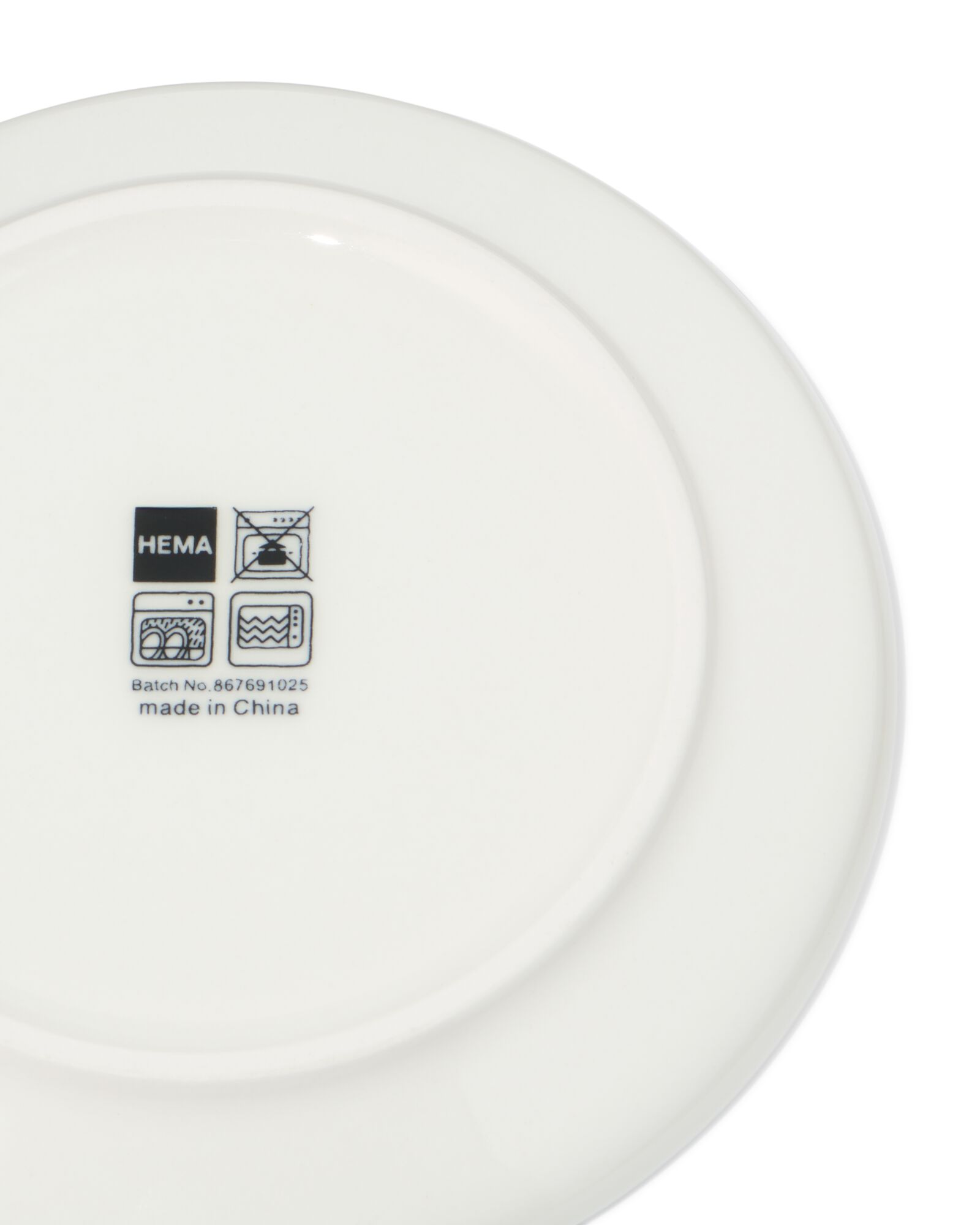 soucoupe ⌀14cm KNAP new bone blanc - 80660306 - HEMA