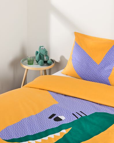 housse de couette enfant 140x200 coton doux requin - 5730227 - HEMA