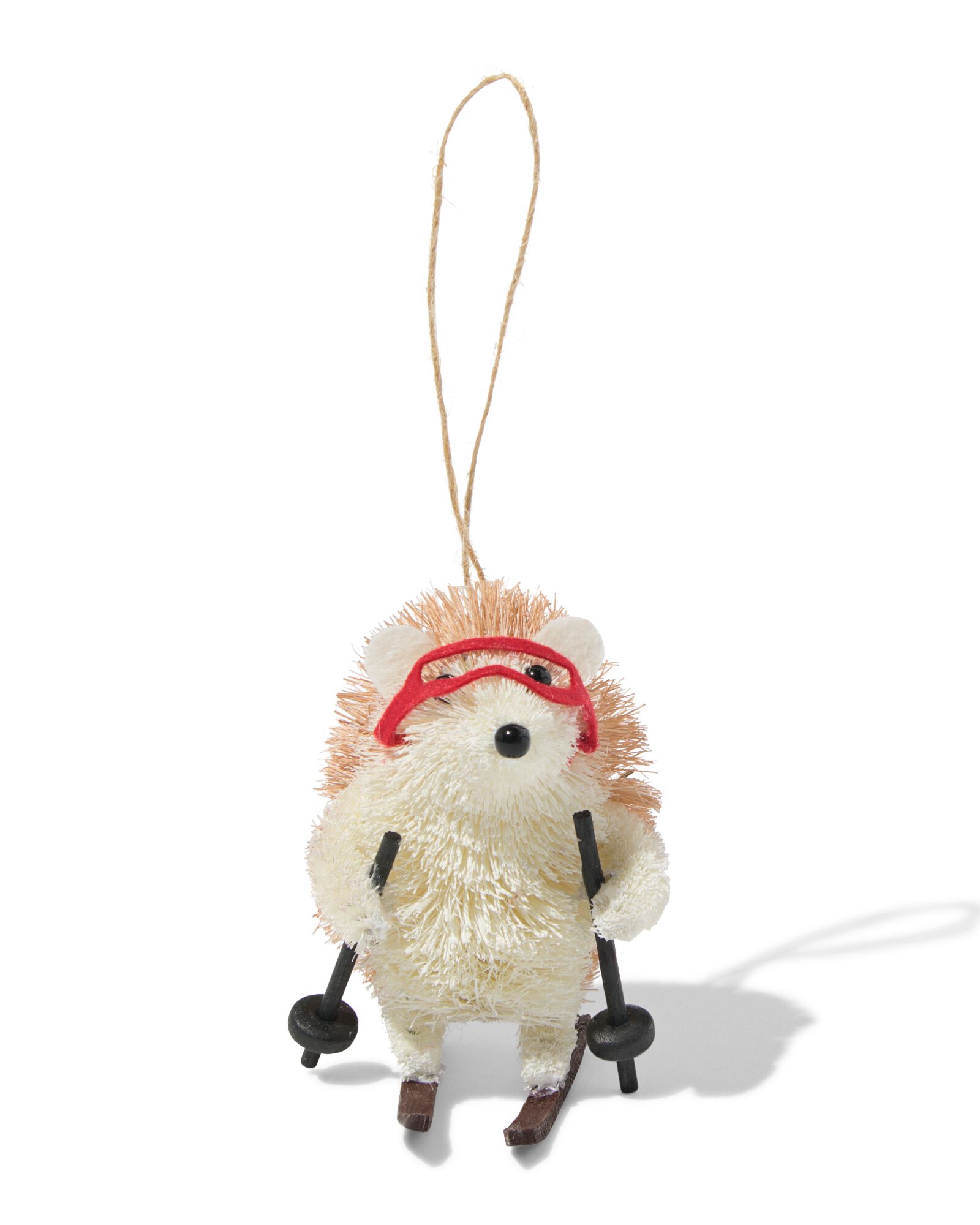 d&eacute;coration de No&euml;l &agrave; suspendre 7,9cm sisal h&eacute;risson - 25100245 - HEMA