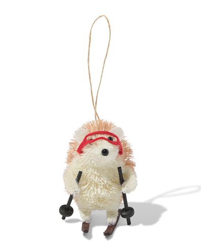 d&eacute;coration de No&euml;l &agrave; suspendre 7,9cm sisal h&eacute;risson - 25100245 - HEMA