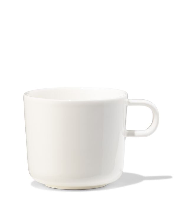 koffiekopje 200ml Knap new bone china wit - 80660301 - HEMA