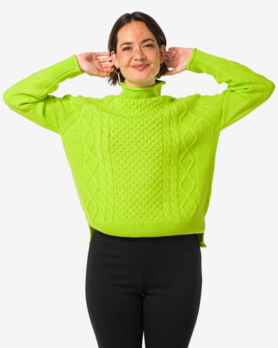 pull en maille femme Zelda vert - 36277960GREEN - HEMA