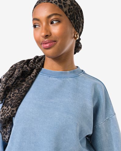 pull femme Esmee jersey relaxed fit bleu bleu - 36206670BLUE - HEMA