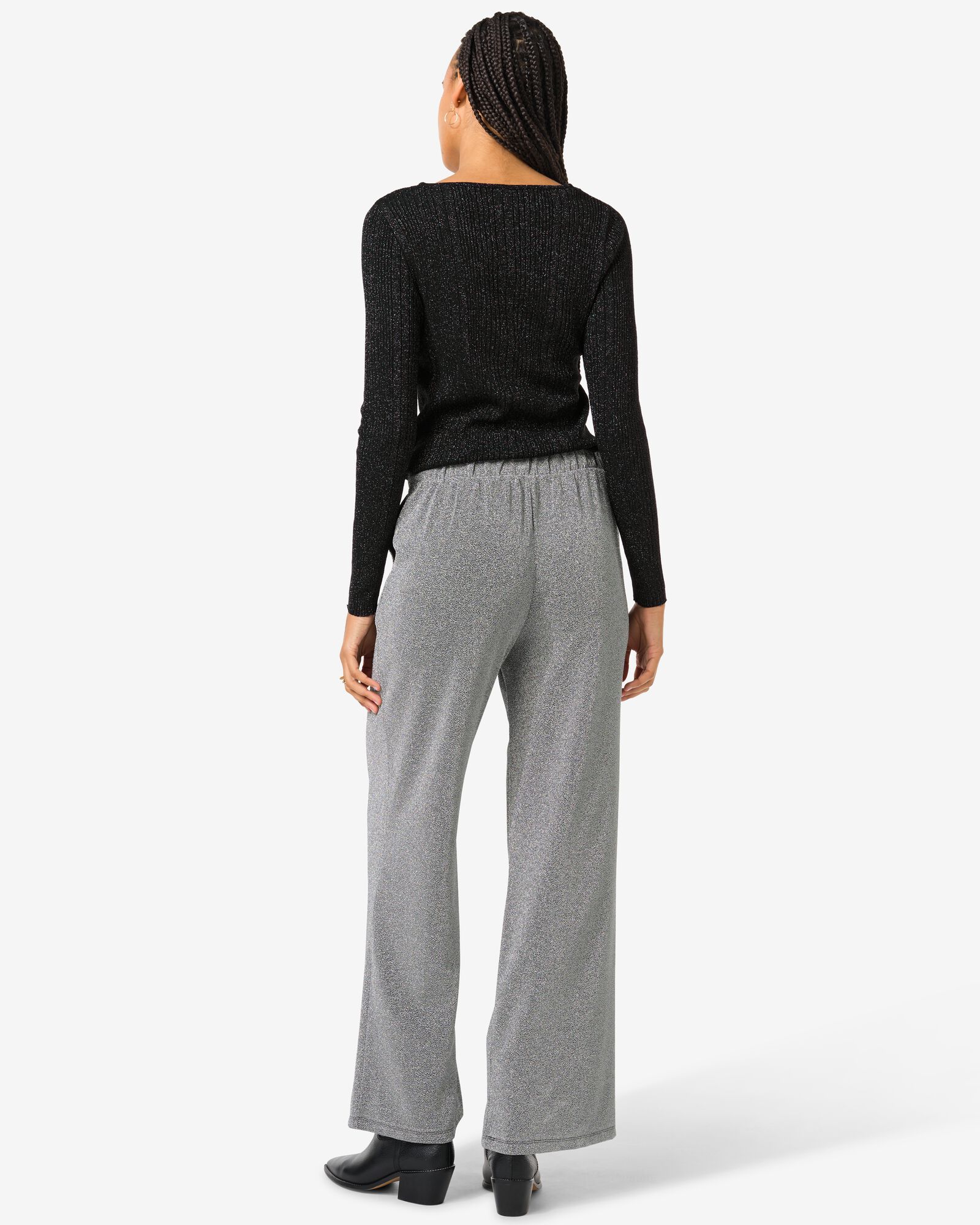 Damenhose Eileen, Glitzer silber - 36299150SILVER - HEMA