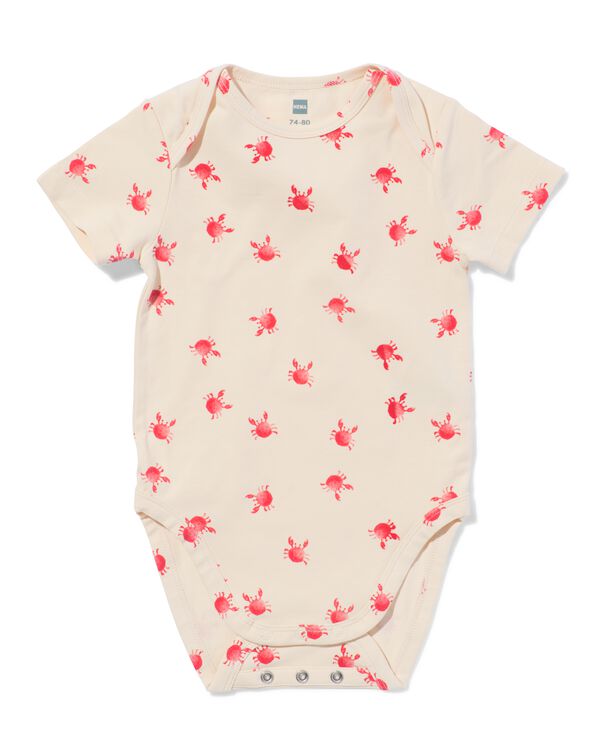 Mitwachsender Baby-Strampler, Krabben beige beige - 33301160BEIGE - HEMA