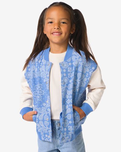 kinder baseballvest paisley blauw blauw - 30862627BLUE - HEMA