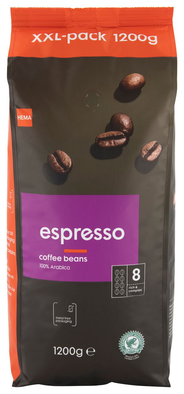 Espressobohnen, 1.2 kg - 17110025 - HEMA