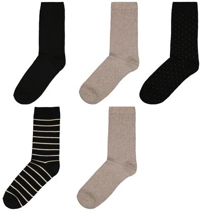 5er-Pack Damen-Socken, mit Baumwolle - 4269311 - HEMA