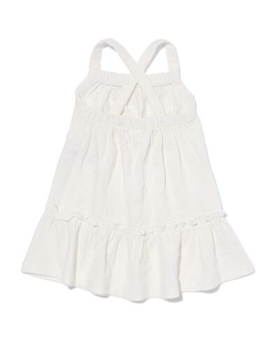 robe bébé broderie blanc cassé 98 - 33049057 - HEMA