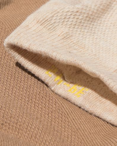 heren enkelsokken mesh - 5 paar beige beige - 4151030BEIGE - HEMA
