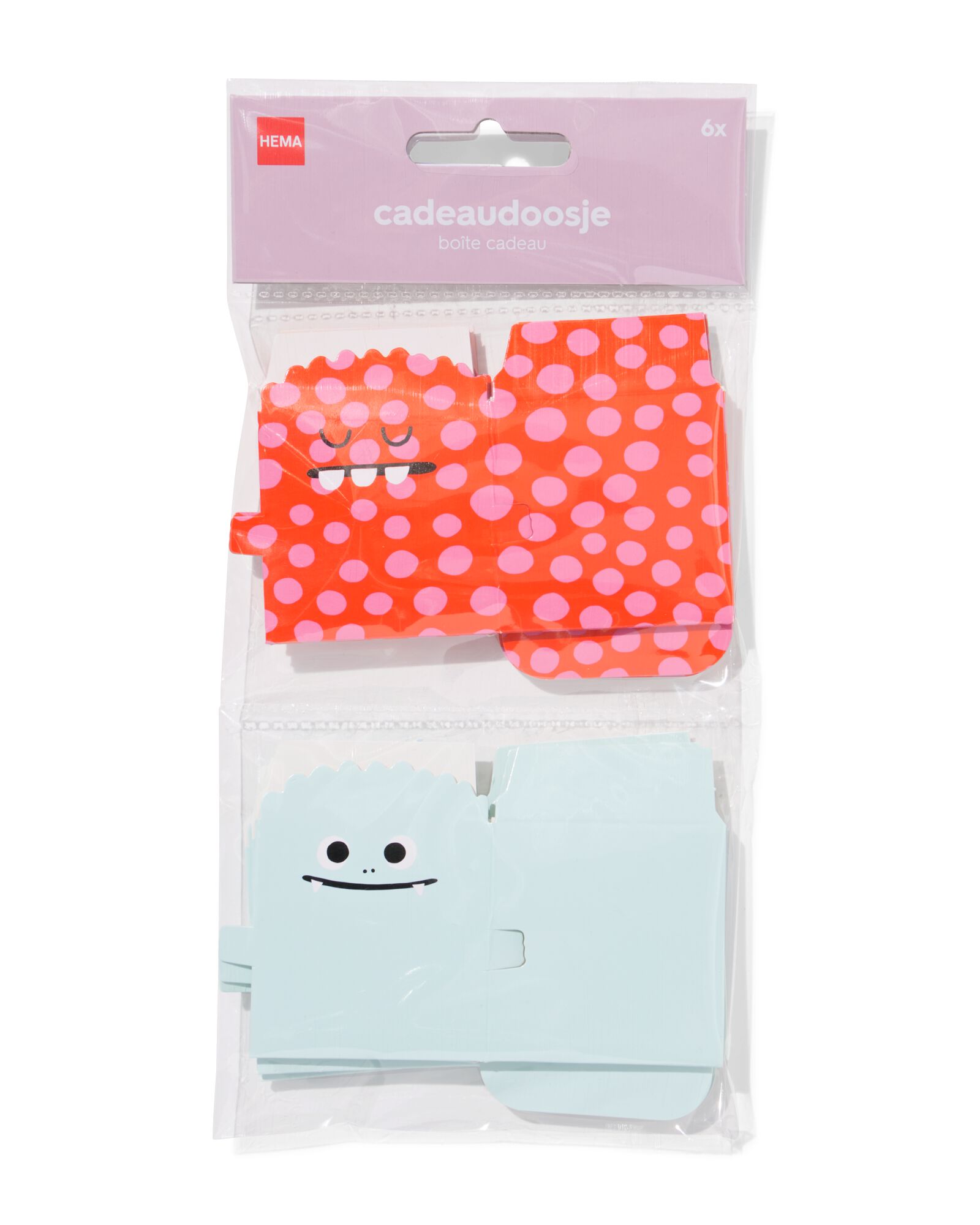 bo&icirc;tes pliantes monstre - 6 pi&egrave;ces - 14710333 - HEMA