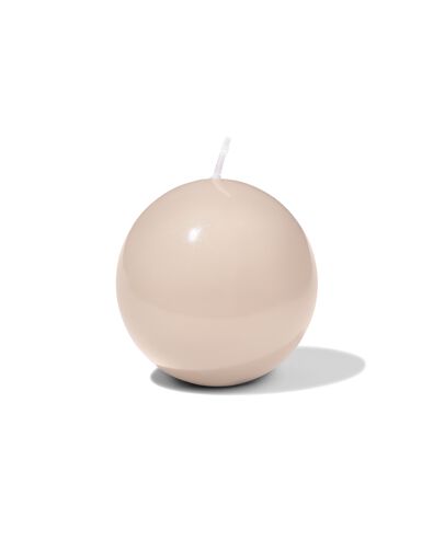 bougie sph&eacute;rique ⌀7cm lisse naturelle - 13504218 - HEMA
