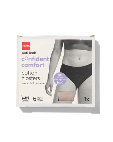 Culotte d'incontinence en coton pour l&eacute;g&egrave;res fuites urinaires beige beige - 19640665BEIGE - HEMA