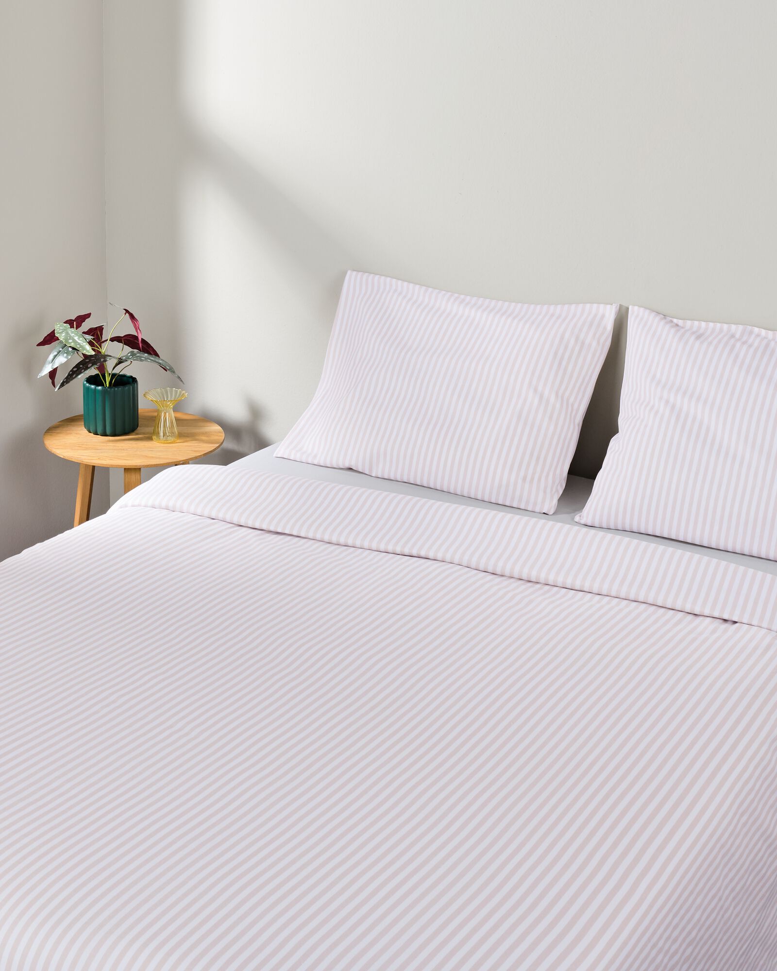 housse de couette 240x200/220cm coton doux beige - 5750136 - HEMA