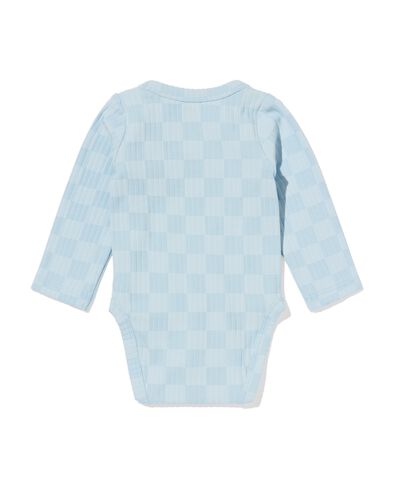 body &eacute;volutif rabat c&ocirc;tel&eacute; nouveau-n&eacute; blocs bleu clair bleu clair - 33438020LIGHTBLUE - HEMA