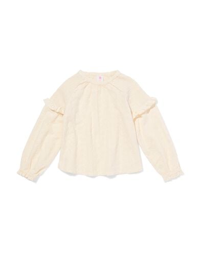 kinderblouse ecru ecru - 30837704ECRU - HEMA