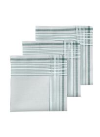 3er-Pack Taschentücher, 30 x 30 cm - 1400016 - HEMA
