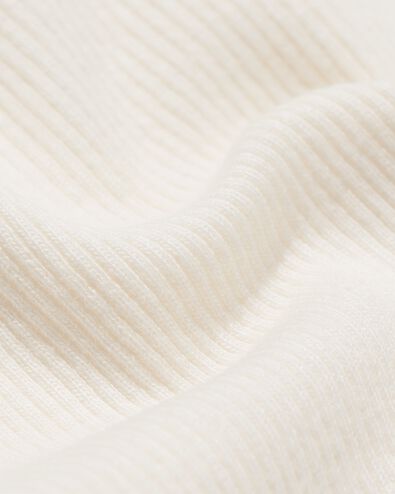 Damen-T-Shirt Clara, gerippt wei&szlig; wei&szlig; - 36207680WHITE - HEMA