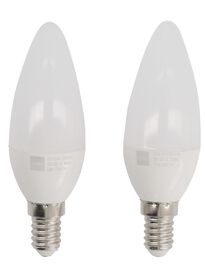 led lamp 40w 470 lm kaars mat 2 stuks hema