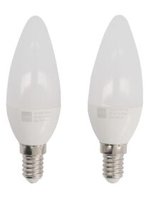 2 ampoules LED 40W - 470 lumens - bougie - mat - 20090038 - HEMA