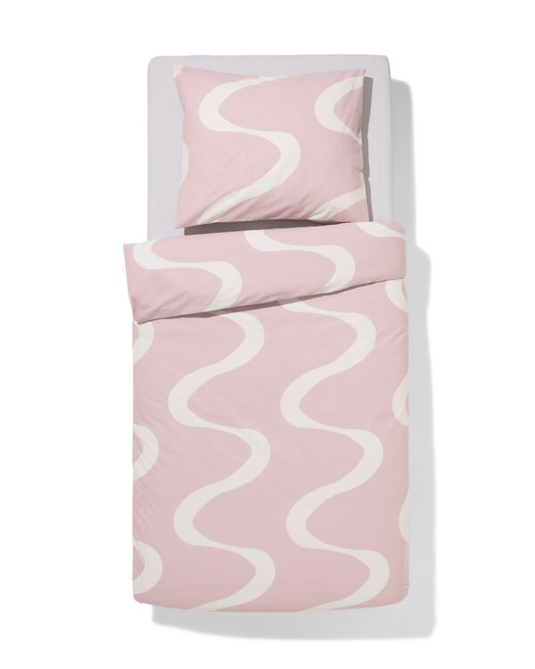 housse de couette 140x200/220 cm coton doux vagues - 5700243 - HEMA