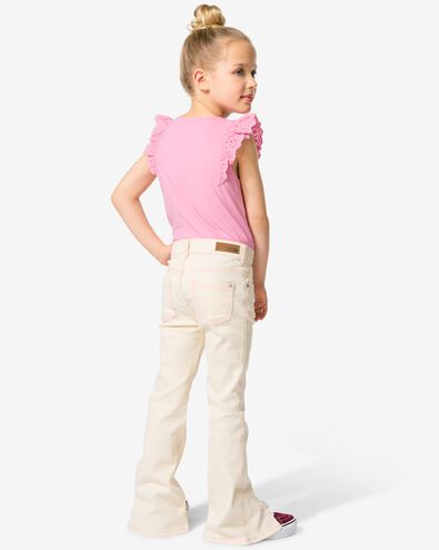 kinderbroek flared fit ecru - 30856207ECRU - HEMA