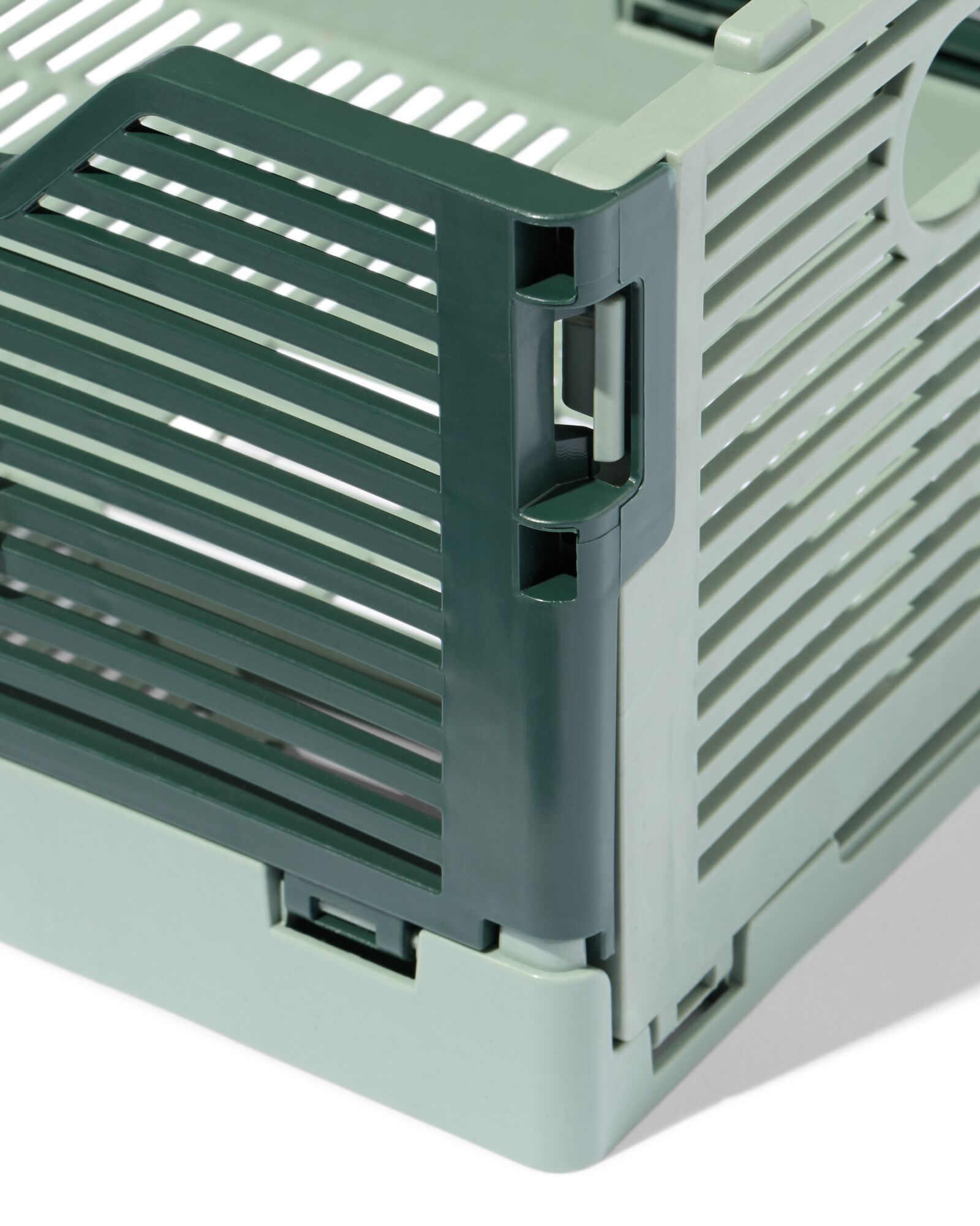 caisse pliante lettres recycl&eacute;e S verte vert S  20 x 30 x 11,5 - 39810412 - HEMA