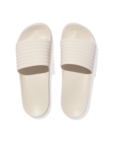 Damen-Badeslipper mit Rippband eierschalenfarben eierschalenfarben - 34880060OFFWHITE - HEMA