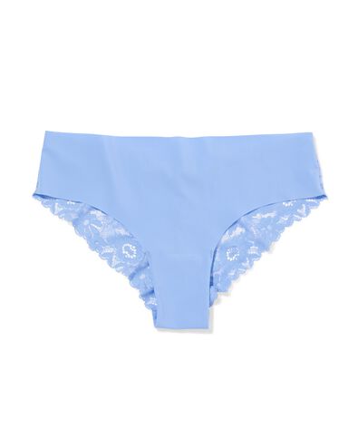 damesbrazilian micro met kant blauw - 19600714BLUE - HEMA