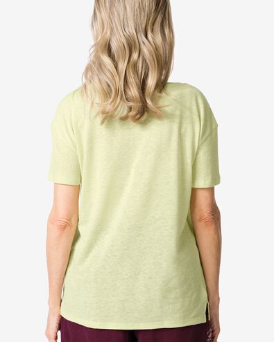 dames T-shirt Evie lichtgroen lichtgroen - 36210740LIGHTGREEN - HEMA