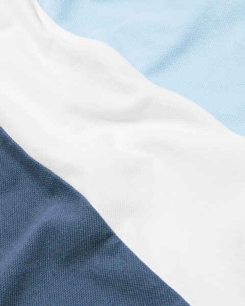 Kinder-Poloshirt, Colourblocking blau blau - 1000030820 - HEMA