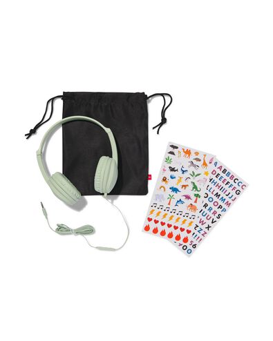 Kinder-Kopfhörer mit Lautstärkebegrenzung, mintgrün - 39620038 - HEMA