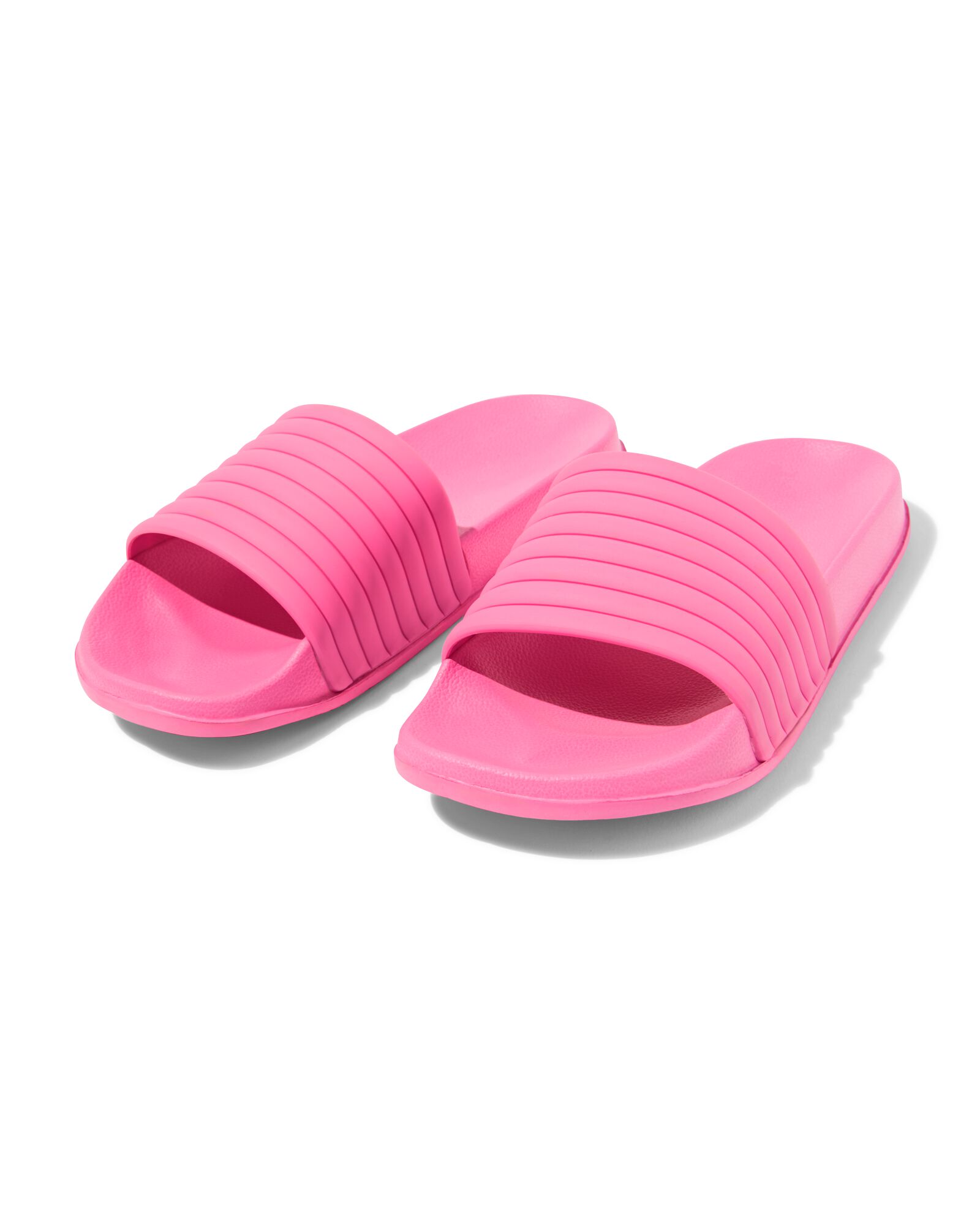 kinderslippers roze felroze felroze - 18400290BRIGHTPINK - HEMA