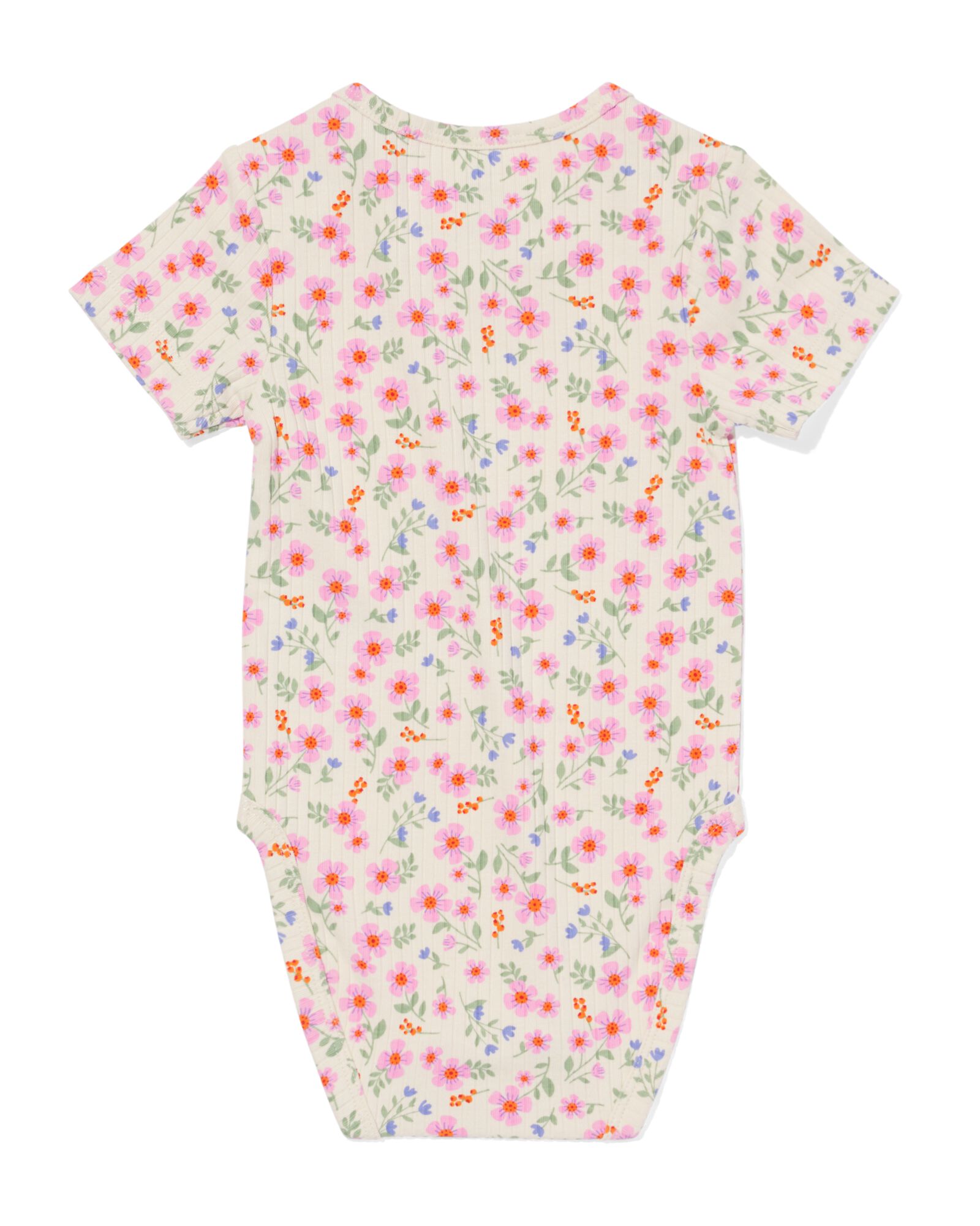 body b&eacute;b&eacute; &eacute;volutif bambou avec stretch fleurs rose - 33387340PINK - HEMA