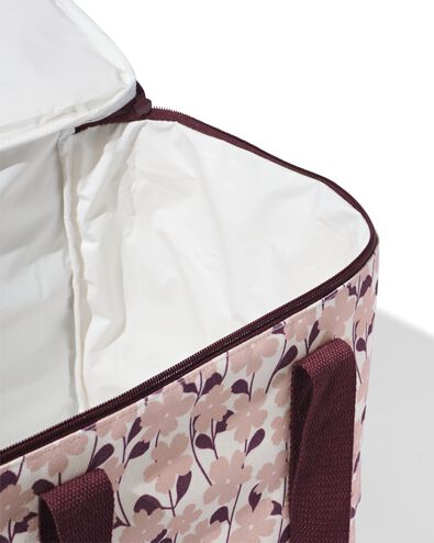 koeltas 25x36x10cm linnen bloemenprint roze - 41800173 - HEMA