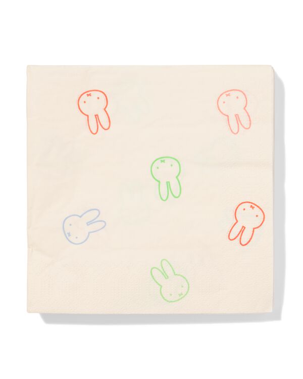 serviettes miffy 33 x 33cm - 20 pi&egrave;ces - 25800149 - HEMA