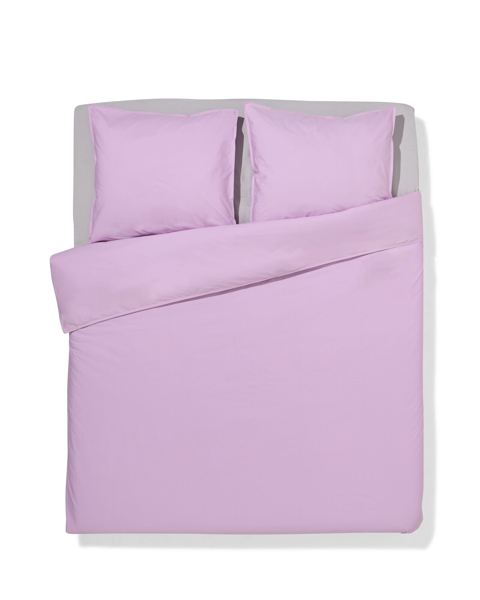 housse de couette 240x200/220cm percale lilas - 5750166 - HEMA