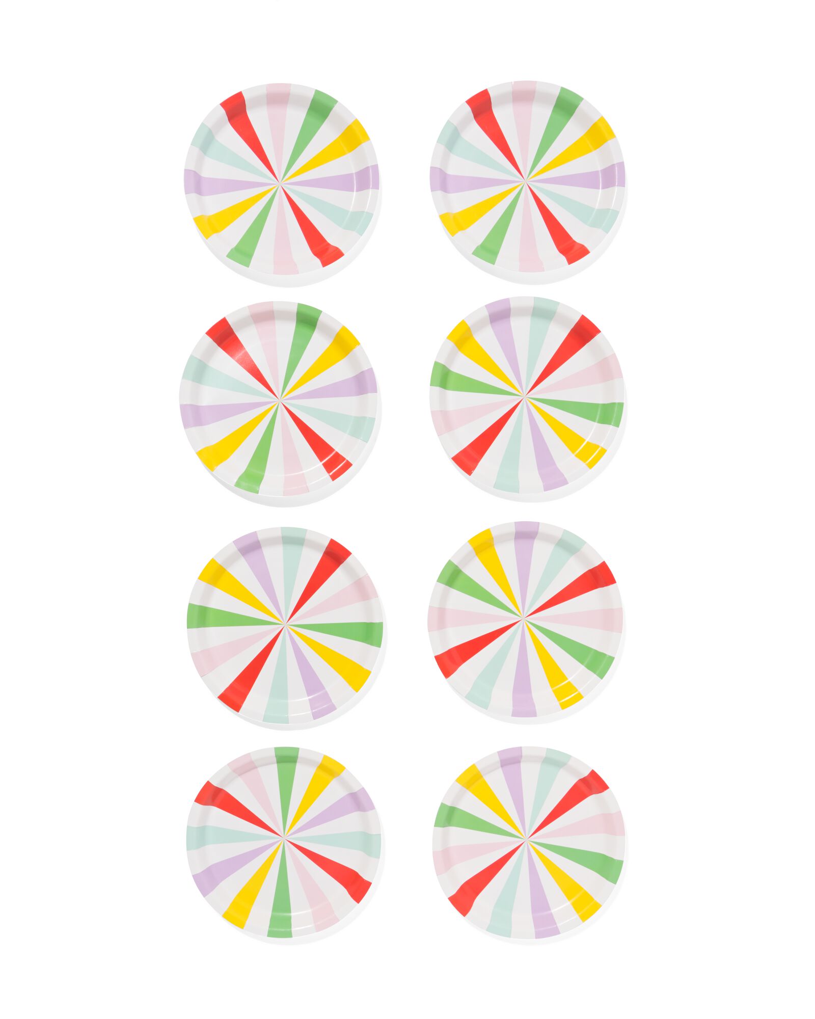 papieren bordjes groot 8 stuks  - 14250081 - HEMA